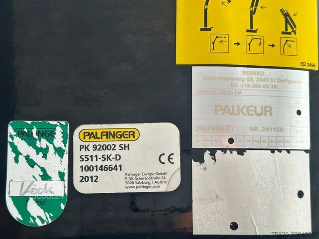 Kranbil MAN TGS 35.480 8X2 TREKKER + PALFINGER PK 92002-H K...