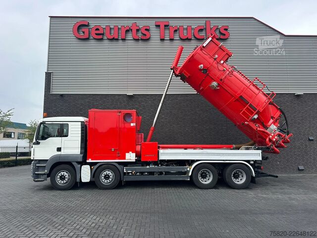 Zuigvoertuig MAN TGS 35.400 BB 8X4 + WIELAND B.V BB.8200/TG DROG...