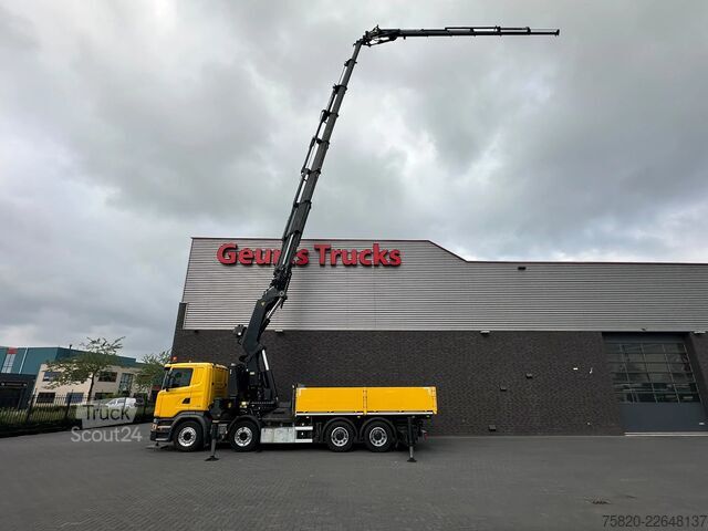 Vrachtwagen met kraan Scania G450 8X4 BAKWAGEN + PALFINGER PK 110002 = JIB P...