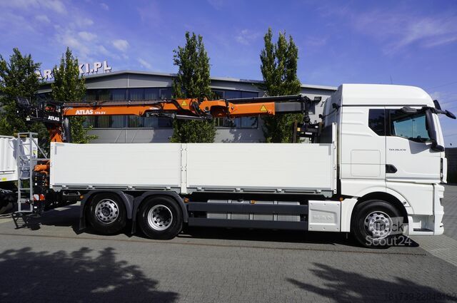 Sada plošiny s jeřábem MAN TGX 26.470 6x2-4 / 30 tho. km!!! / Atlas