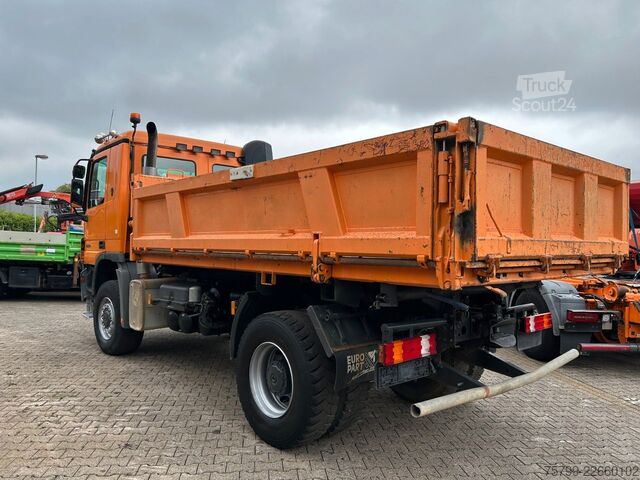 Camión volquete trilateral MERCEDES-BENZ 1850 V8 Actros 3Skipper + Bordmatik ALLRAD