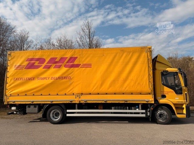 Camion plateau avec bâche IVECO Eurocargo 140-250, Plane/Spiegel, LBW, AHK,KLIMA