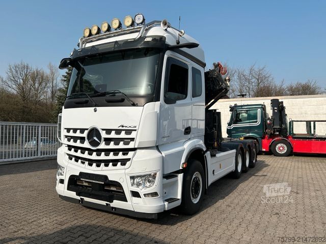 Kamyon üzerine monteli vinç MERCEDES-BENZ 3253 Arocs mit HMF 3220 Kran und JOAB Abroller
