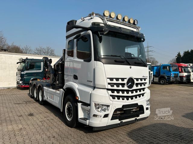 Kamyon üzerine monteli vinç MERCEDES-BENZ 3253 Arocs mit HMF 3220 Kran und JOAB Abroller