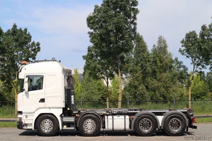 Système de bras à crochet Scania R580 V8 8X4 RETARDER BIG AXLES HOOKLIFT FULL AIR