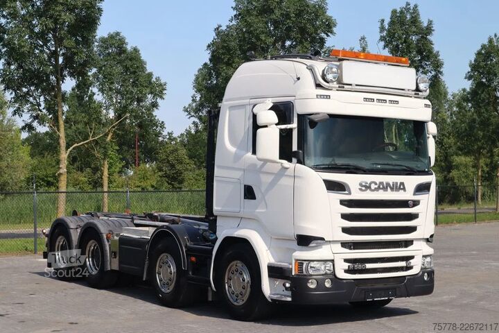 Système de bras à crochet Scania R580 V8 8X4 RETARDER BIG AXLES HOOKLIFT FULL AIR