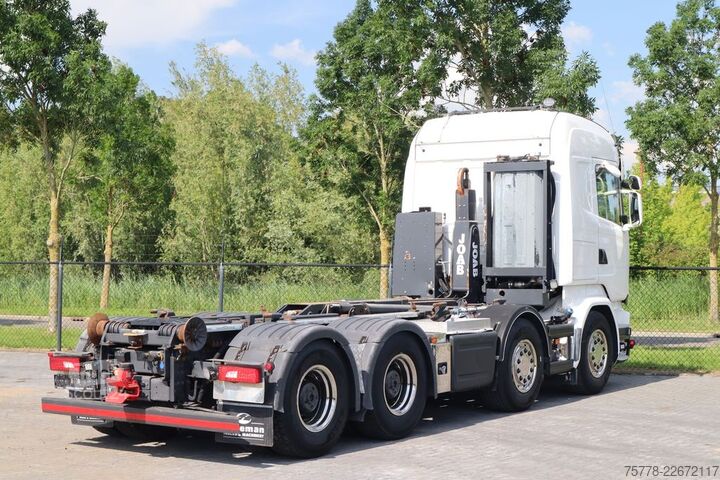 Système de bras à crochet Scania R580 V8 8X4 RETARDER BIG AXLES HOOKLIFT FULL AIR