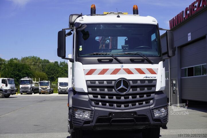 Oboustranný sklápěč Mercedes-Benz Arocs 3236 8x4 / HDS Fassi F155A.0.22