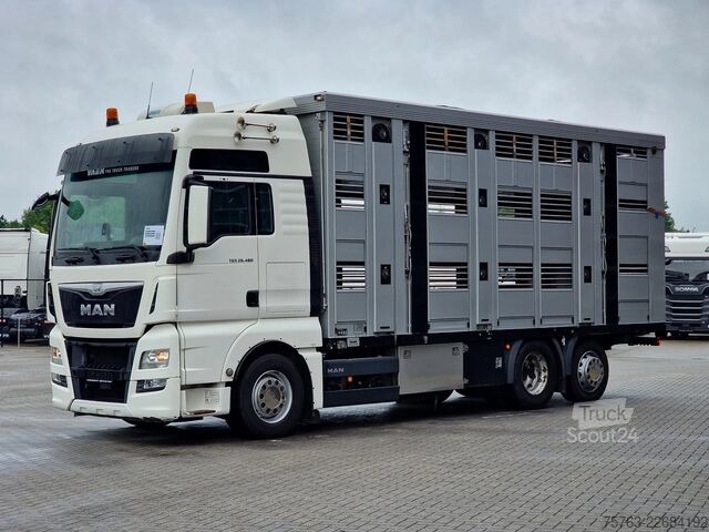 Veetransport MAN TGX 26.480 6x2*4 - Menke 3 deck livestock 50.40...
