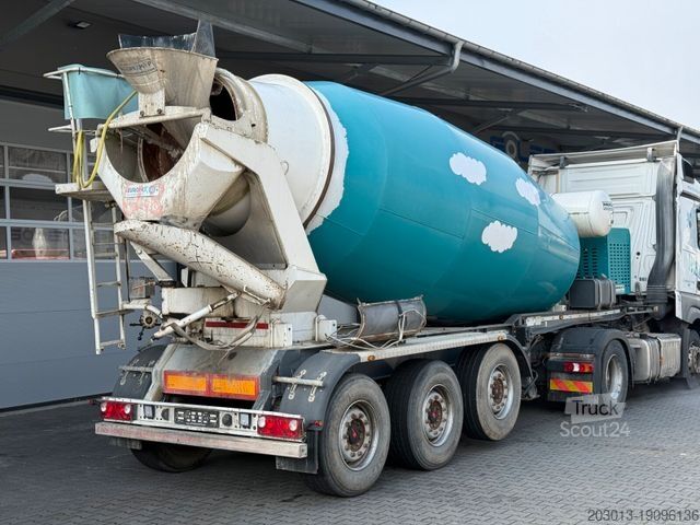 Auflieger  Betonmischer-Auflieger Euromix 12 m³ mit Motor