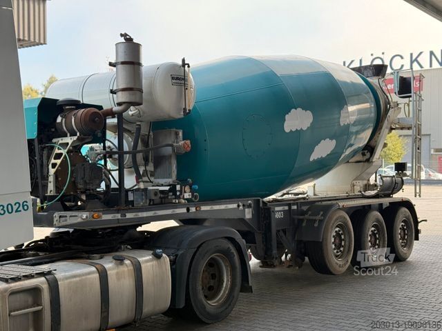 Auflieger  Betonmischer-Auflieger Euromix 12 m³ mit Motor