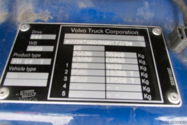 Camion per carichi pesanti VOLVO FH 540 6x4 BL - 125 to - Nr.: 378