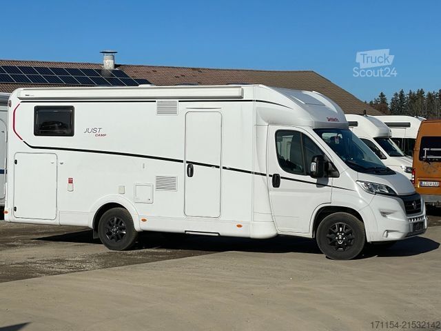 Semi-integrated camper DETHLEFFS Just T 7052 EB mit Hubbett,Fiat,Markise,RFK
