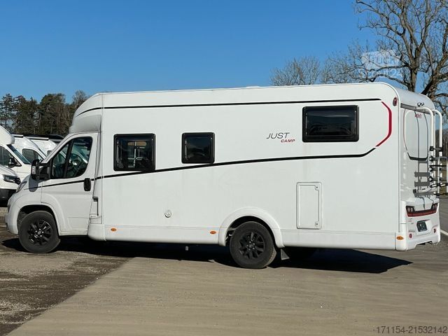 Semi-integrated camper DETHLEFFS Just T 7052 EB mit Hubbett,Fiat,Markise,RFK