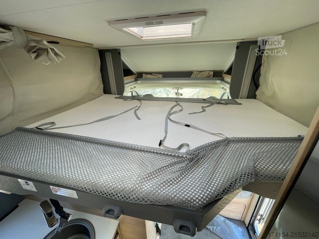 Semi-integrated camper DETHLEFFS Just T 7052 EB mit Hubbett,Fiat,Markise,RFK