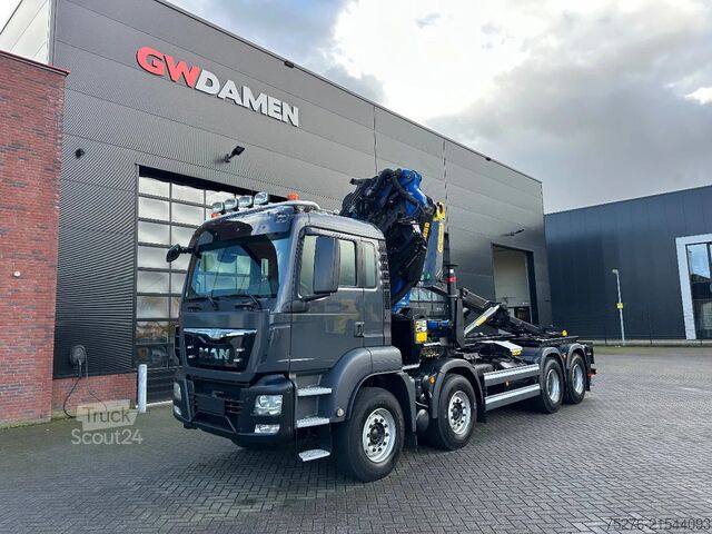 Sistema de brazo de gancho MAN TGS 41.440 8x4 Hooksystem Palfinger PK 41002+fl...