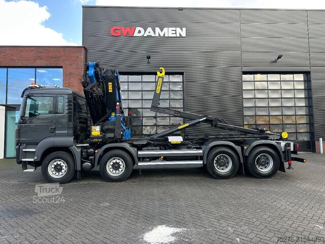 Sistema de brazo de gancho MAN TGS 41.440 8x4 Hooksystem Palfinger PK 41002+fl...