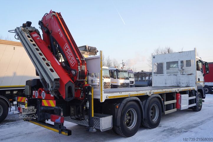 Plošina so žeriavom MAN TGS 26.420 6x4 / Fassi F215A.2.24