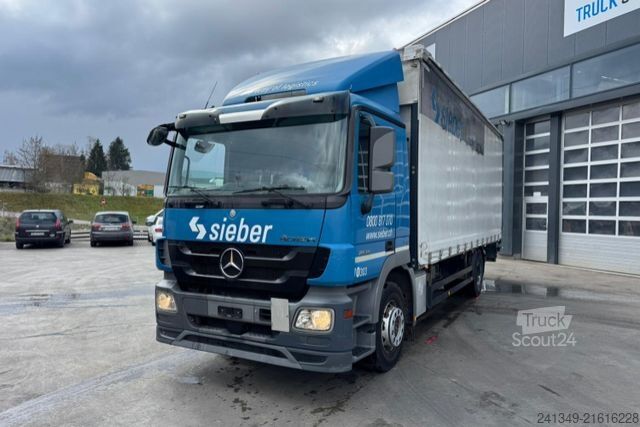 Flatbed truck with tarp MERCEDES-BENZ Actros 1832 4x2