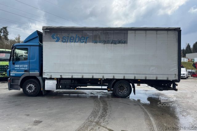 Flatbed truck with tarp MERCEDES-BENZ Actros 1832 4x2