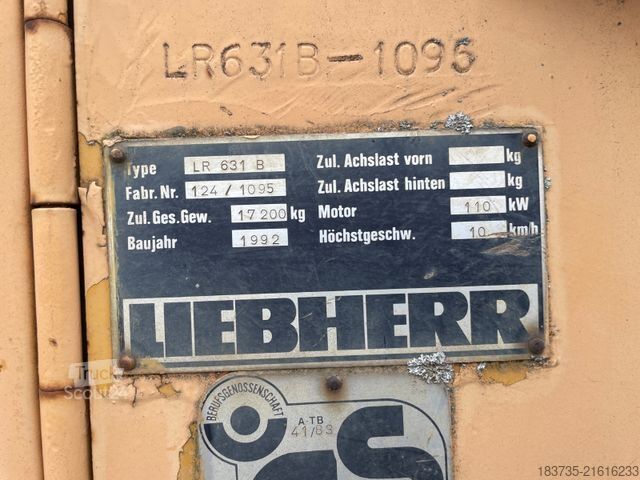 Road roller LIEBHERR LR 631 B