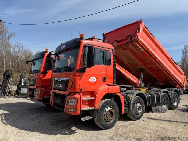 Üç taraflı damperli kamyon MAN TGS 35.420 8X4 Bordmatik,Retarder,Klima,