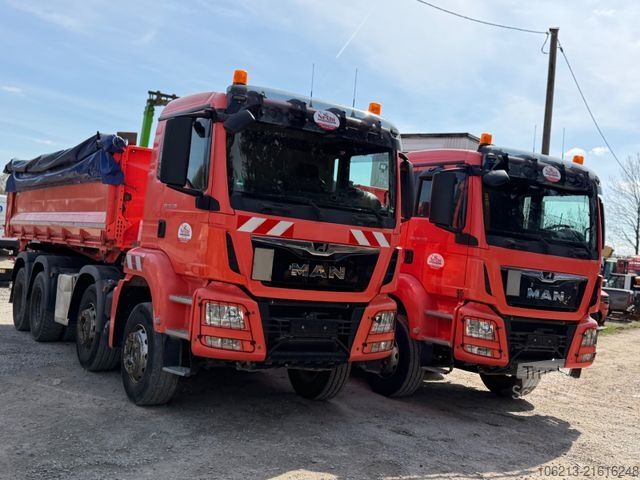 Üç taraflı damperli kamyon MAN TGS 35.420 8X4 Bordmatik,Retarder,Klima,