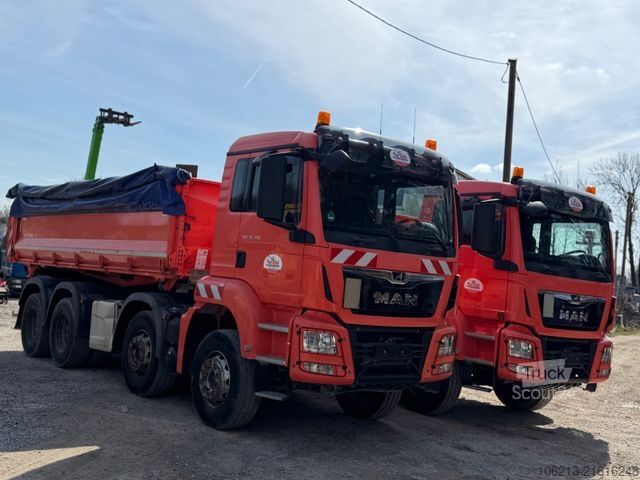 Üç taraflı damperli kamyon MAN TGS 35.420 8X4 Bordmatik,Retarder,Klima,