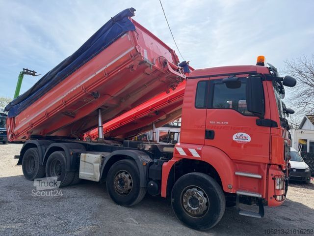Tipper truck MAN TGS 35.420 8X4 Bordmatik,Retarder,Klima,