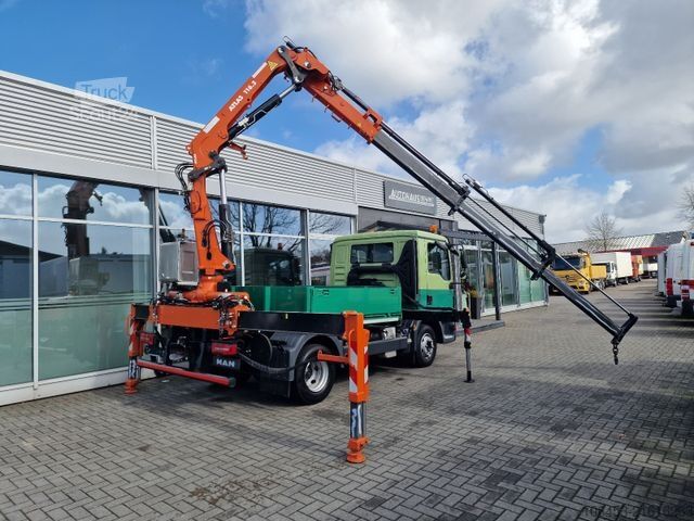 Вантажівка з відкритою платформою MAN TGL 12.250/Kran/Funk/4 Punkt/ 8800 KM neuwertig