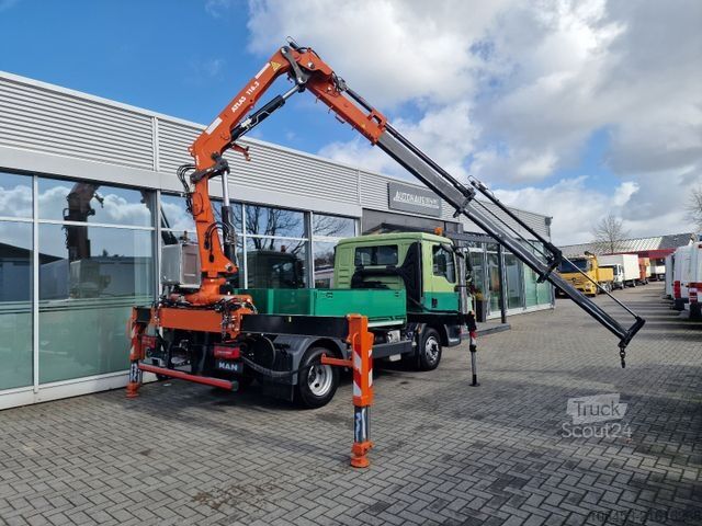 Truck mounted crane MAN TGL 12.250/Kran/Funk/4 Punkt/ 8800 KM neuwertig