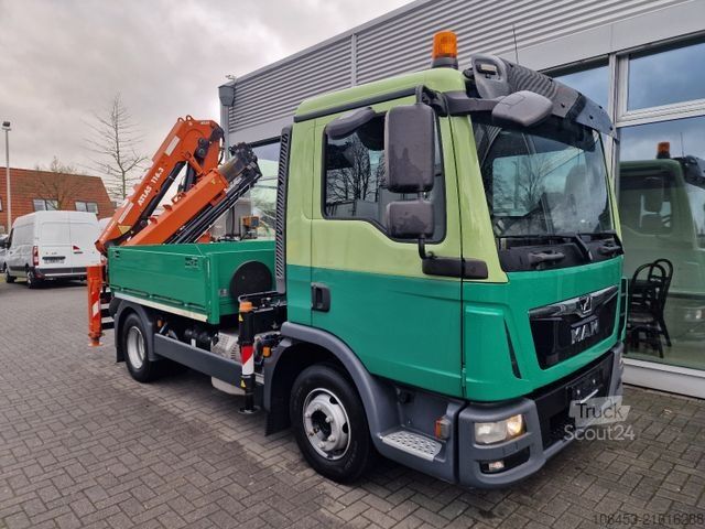 Truck mounted crane MAN TGL 12.250/Kran/Funk/4 Punkt/ 8800 KM neuwertig