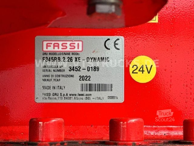 Vrachtauto met open laadbak MAN TGS 35.470 8x4 Pritsche + FASSI F345RB Kran,JIB