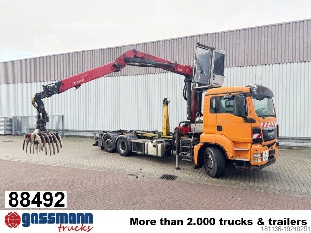 Haakarm vrachtwagen MAN TGS 26.440 6x2-4 BL, Lenk-/Liftachse, Krankabine,