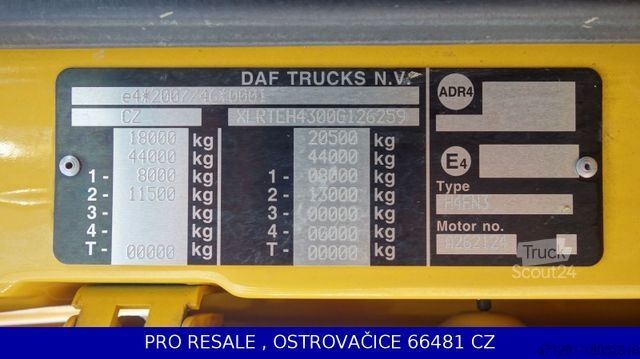 Стандартний тягач DAF XF 460 FT SC EURO 6