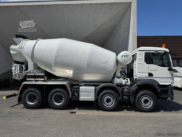 Автобетонозмішувач MAN TGS 37.480 8x4 EUR6 GSR Stetter 10m3 Light/Smart