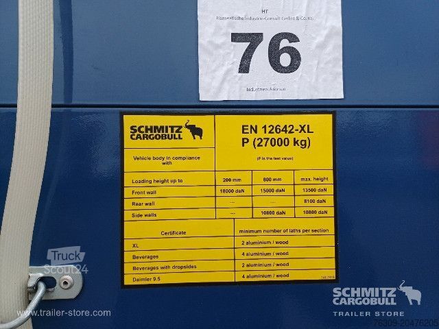 Open oplegger met zeil Schmitz Cargobull Curtainsider Standard Getränke