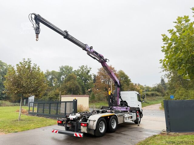 Āķa konteineru automašīna VOLVO FMX 460 6x4 liftachse Abrollkipper KRAN 13m FUNK