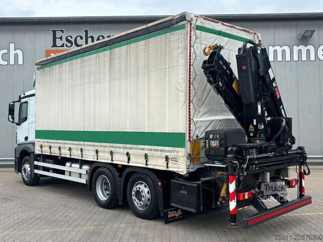 Platforminis sunkvežimis MERCEDES-BENZ Actros 2542 6x2 Lenk*HIAB 158 D-3 Kran*Funk*HU27