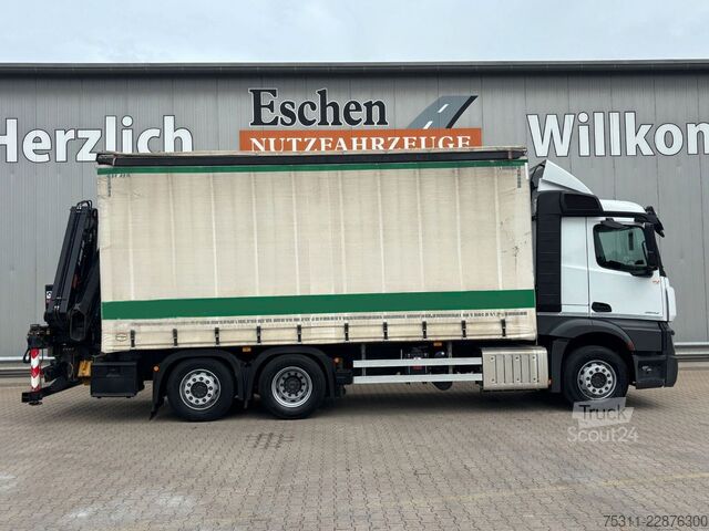 Platforminis sunkvežimis MERCEDES-BENZ Actros 2542 6x2 Lenk*HIAB 158 D-3 Kran*Funk*HU27