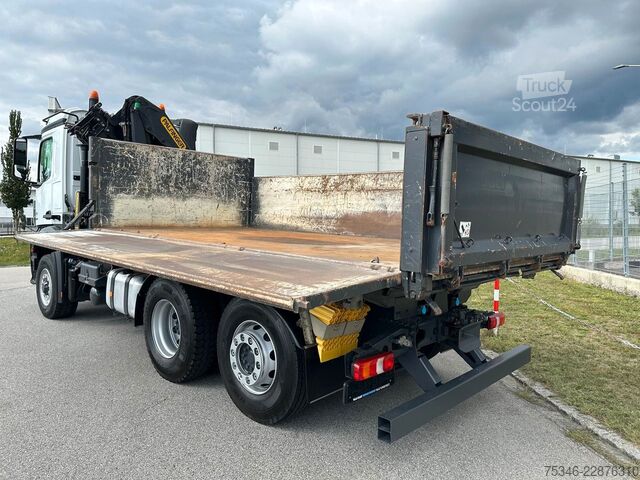 Pašizgāzējs kravas automašīna MERCEDES-BENZ Arocs 2545 Kipper/Kran/6x4-4/Lenkachse/128 tkm