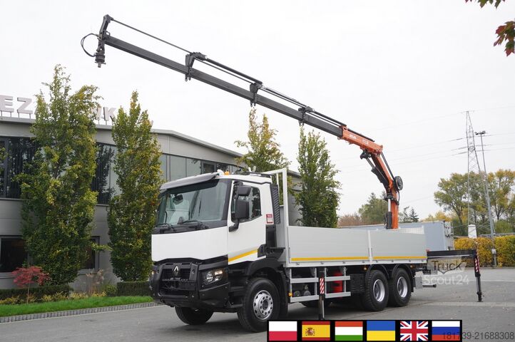 Plattform mit Kran Renault C380 Comfort 6x4 / Atlas 172.3E crane