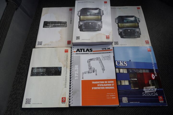 Plattform mit Kran Renault C380 Comfort 6x4 / Atlas 172.3E crane