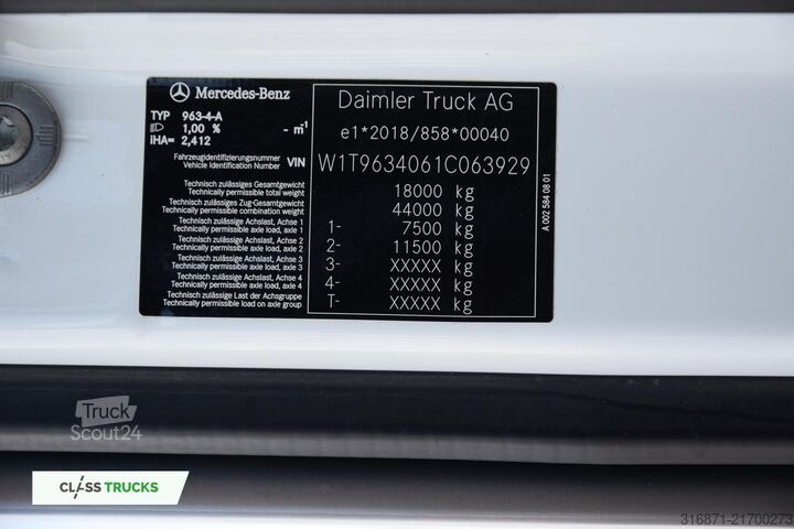 Standard SZM MERCEDES-BENZ Actros 5 1845 BigSpace