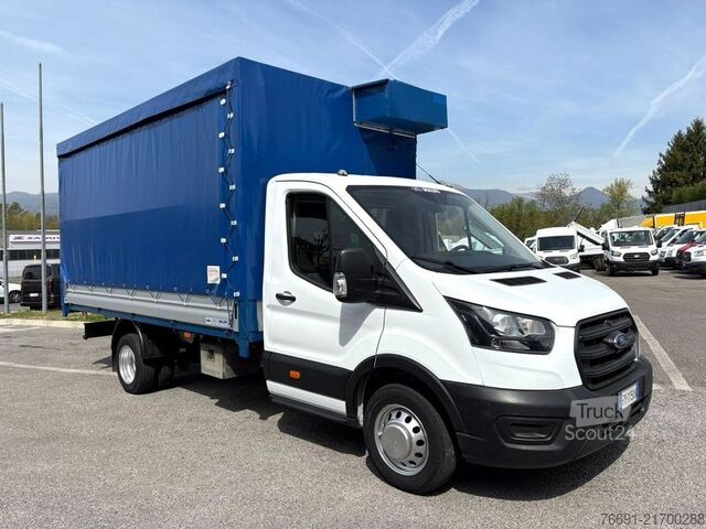 Transporter mit Pritsche & Plane Ford Transit 350 - Telo e Tenda Elettrica
