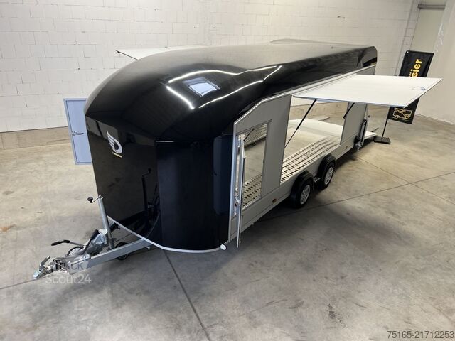 Autotransporter varevogn Cheval Liberte Debon C2000 Roadster ALF Autotransporter geschlossen