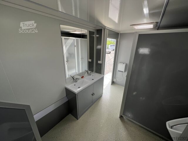 WC-szállító pótkocsi Rosemeier VE 6 Damen, 2 Herren, 5 Urinale Toilettenanhänger