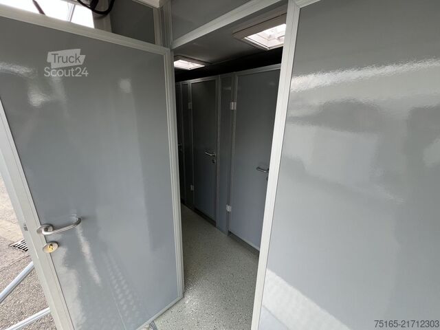 WC-szállító pótkocsi Rosemeier VE 6 Damen, 2 Herren, 5 Urinale Toilettenanhänger