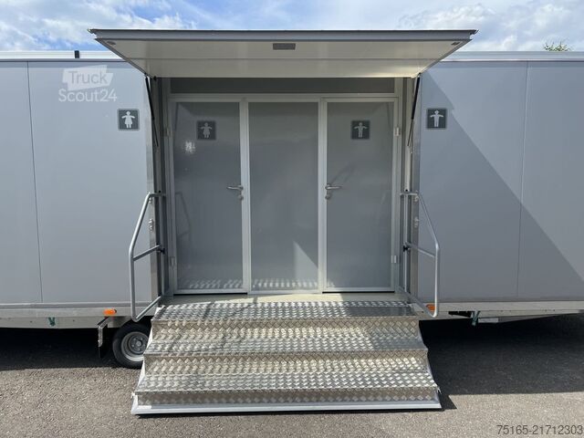 WC-szállító pótkocsi Rosemeier VE 6 Damen, 2 Herren, 5 Urinale Toilettenanhänger