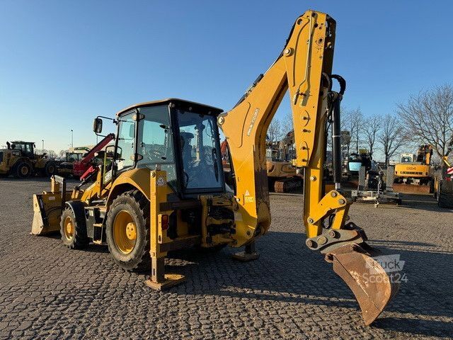 Escavatore gommato CATERPILLAR 432F2, 4+1 Schaufel, Telestiel, Palettengabel,AC